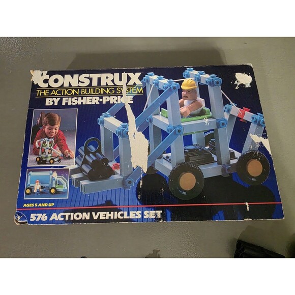 VINTAGE Fisher-Price Construx Action Building System #576 - Picture 1 of 9